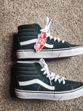 Vans Sk8-Hi High Top Sneakers in Black & White